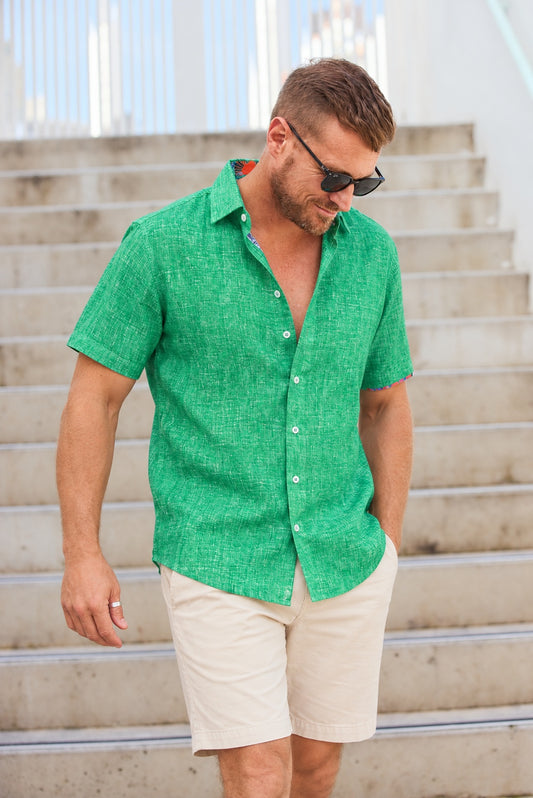 CAYMAN SILCOTT SHIRT JADE