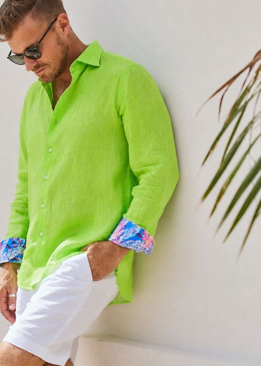 LANIKAI LINEN SHIRT LIME