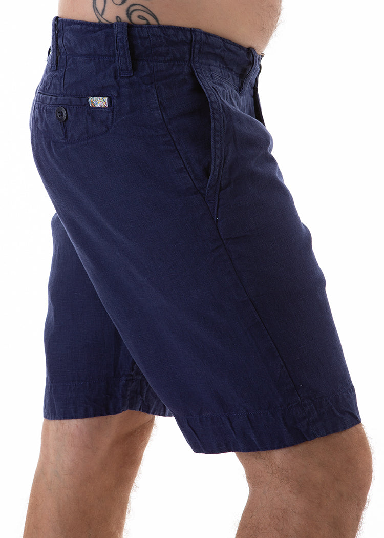 REEF INK LINEN SHORT-David Smith Australia