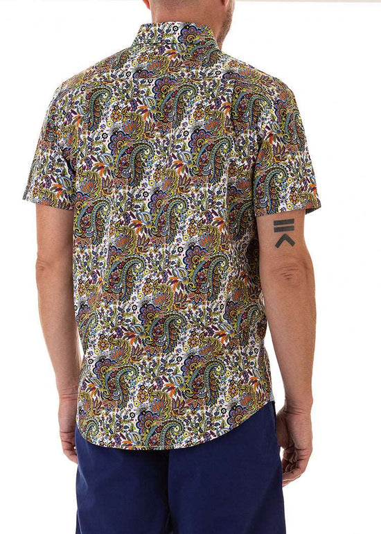 PEACOCK PAISLEY S/S SHIRT-David Smith Australia