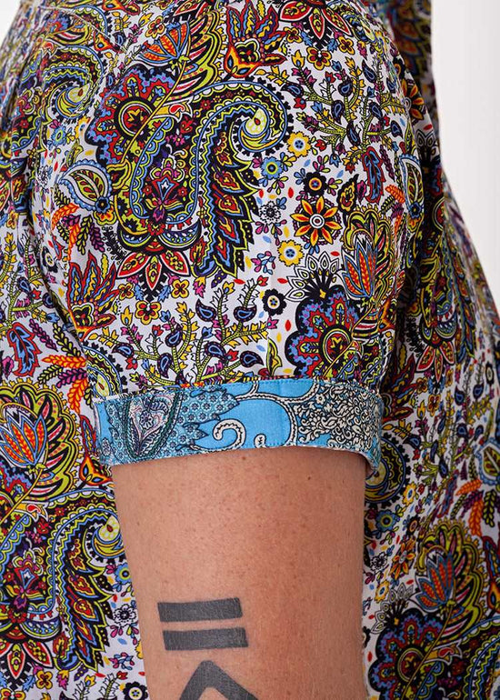 PEACOCK PAISLEY S/S SHIRT-David Smith Australia