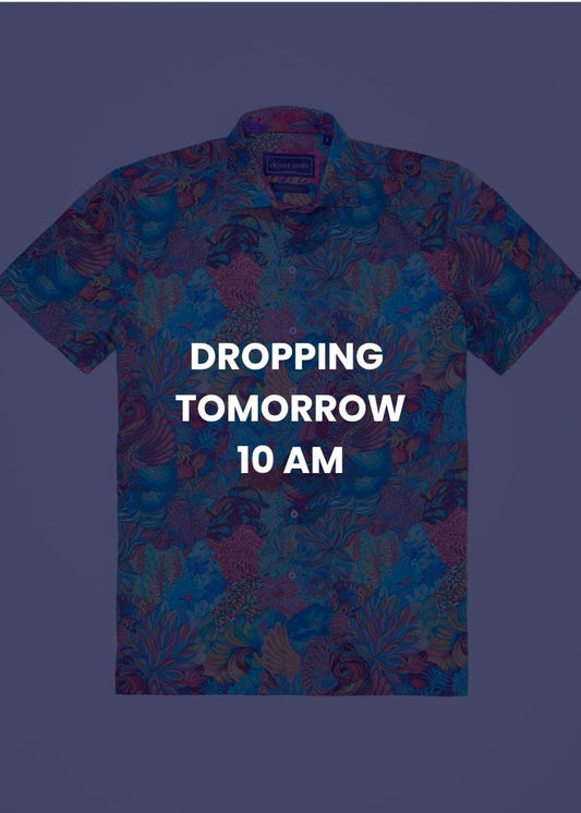 PLUME SHIRT SHORT SLEEVE AQUA