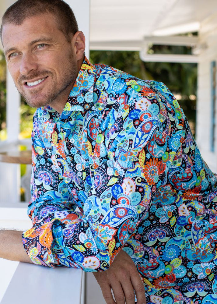 PAISLEY BY DESIGN SHIRT AQUA
