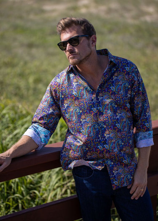 PAISLEY INK SHIRT-David Smith Australia
