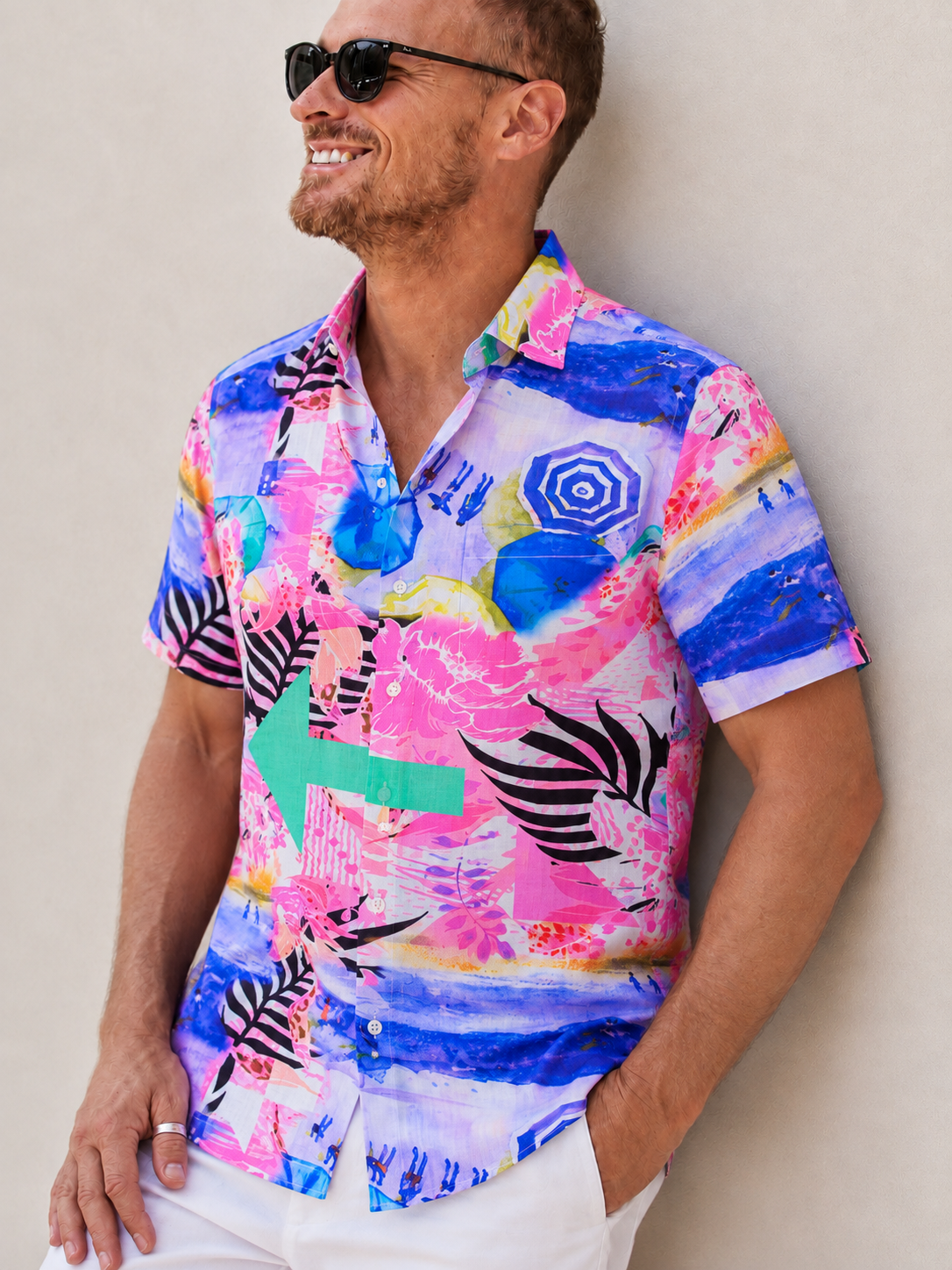 RESORT SILCOTT  SHIRT PINK