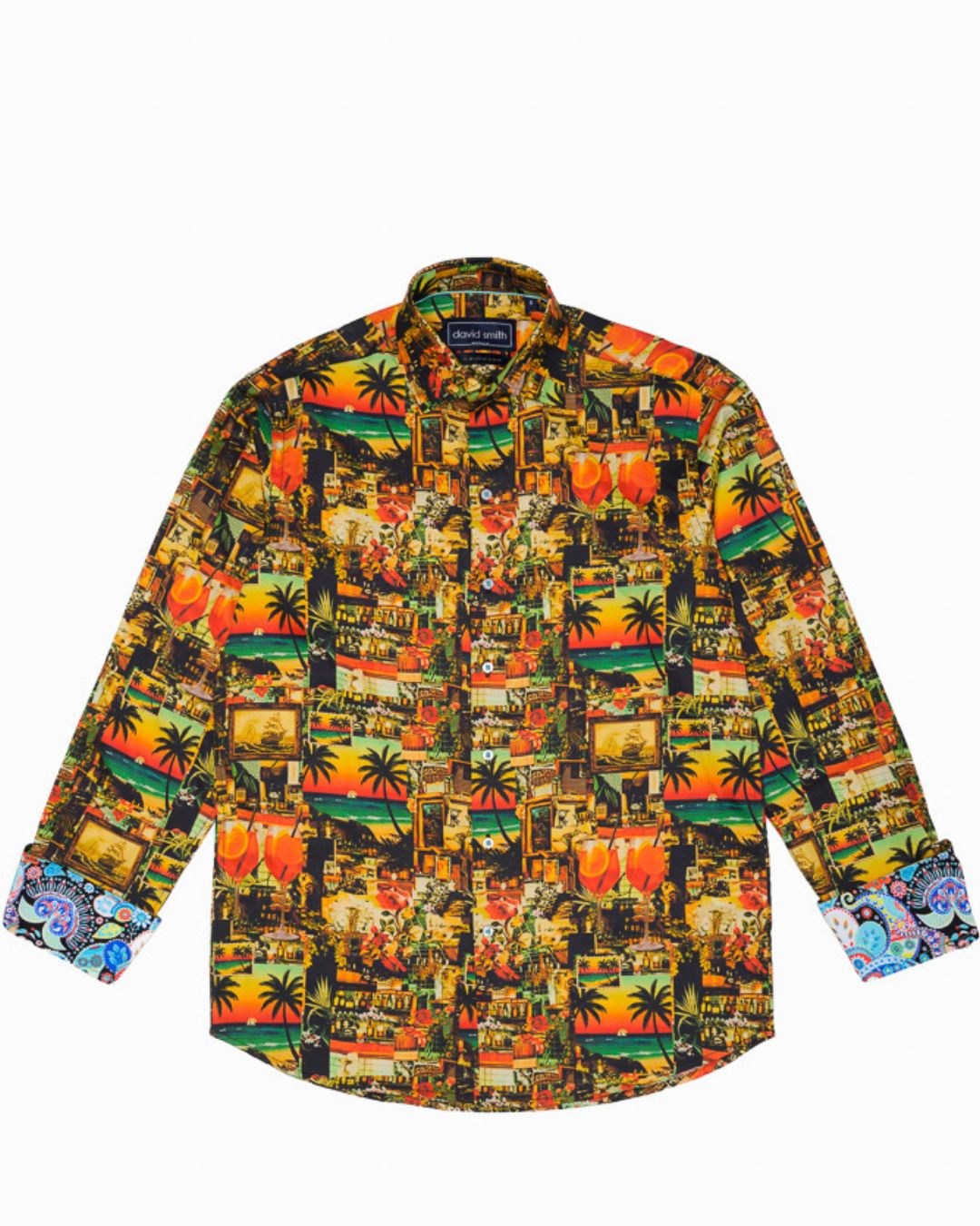 MAI TAI SHIRT – Sunset Cocktail Print - 14 shirts available-David Smith Australia