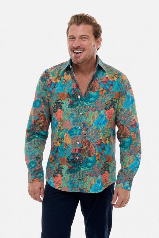 PLUME SHIRT AQUA