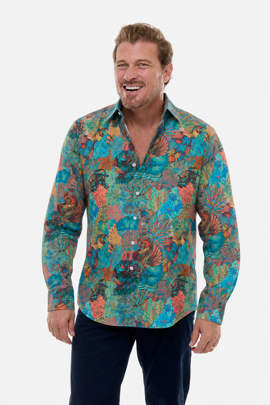 PLUME SHIRT AQUA